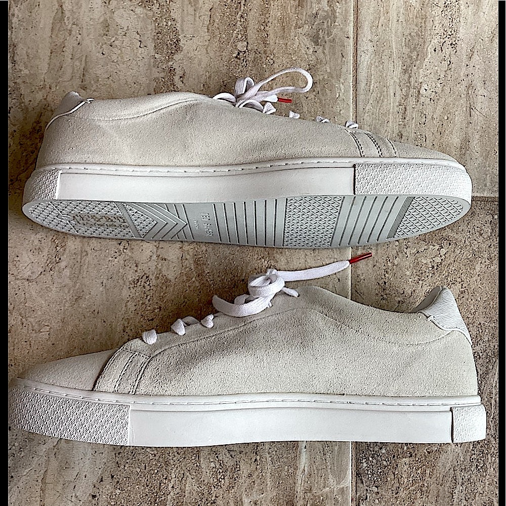 Ted Baker Triloba White Suede Sneakers - Picture 12 of 15